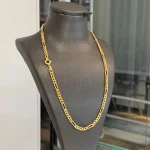 زنجیر طرح فیگارو کم اجرت کد 1WNE081 - تصویر 3
