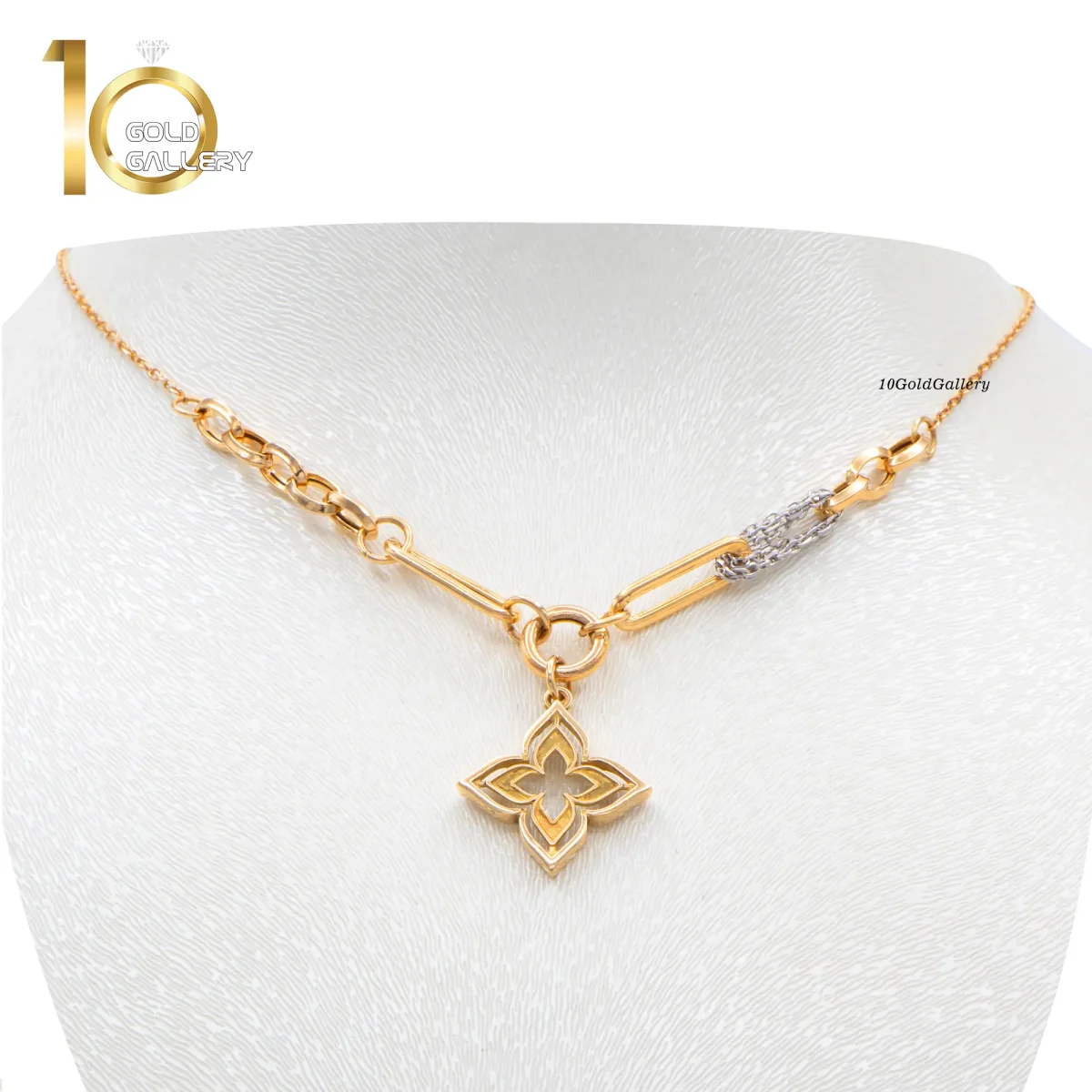 سرویس طلای 18 عیار طرح روبرتو کوین کد 1WHC005 - تصویر 3