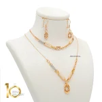 سرویس طلای 18 عیار طرح فرد کد 1WHC013 - تصویر 2