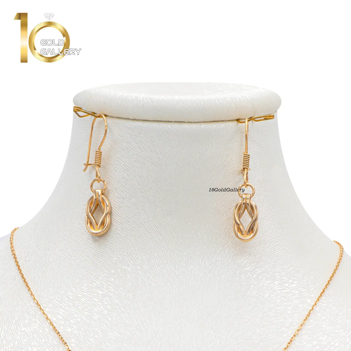 سرویس طلای 18 عیار طرح فرد کد 1WHC013 - تصویر 5