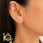 نیمست طلای 18 عیار طرح کلید سل کد 1whl203 - تصویر 3