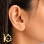 نیمست طلای 18 عیار طرح چهارپر لویی ویتون کد 1whl137 - تصویر 2