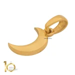نیمست طلای 18 عیار طرح ماه کد 1whl208 - تصویر 3