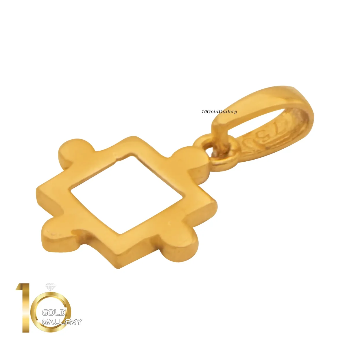 نیمست طلای 18 عیار طرح پازل کد 1whl029 - تصویر 3