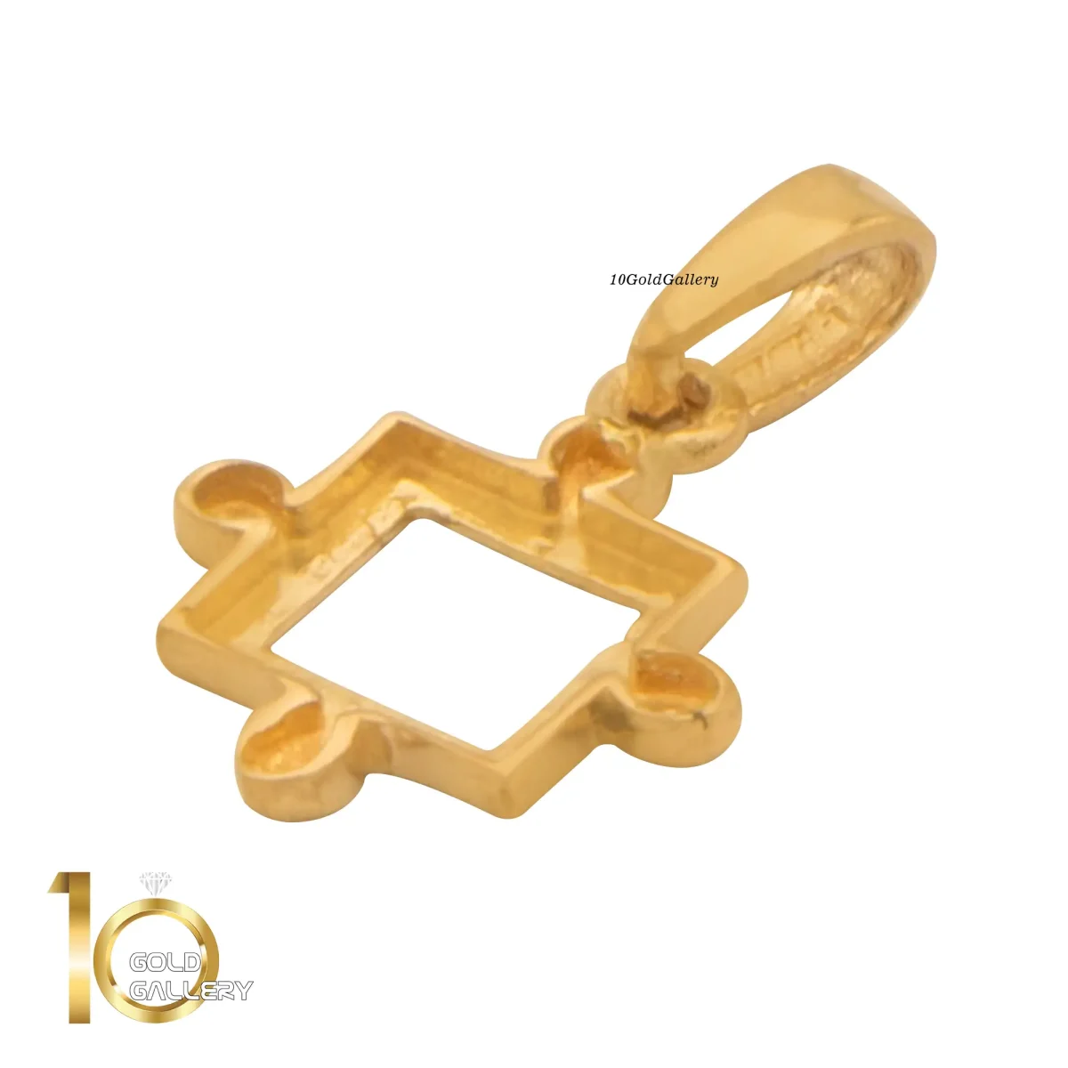 نیمست طلای 18 عیار طرح پازل کد 1whl029 - تصویر 5