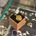 آویز طلای 18 عیار طرح تراش کد 1WDE066 - تصویر 2