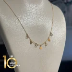 گردنبند طلای 18 عیار گردنبندقلبی لیزری کد 1WNE097