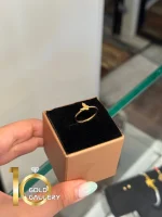 انگشتر طلای 18 عیار طرح پروانه برجسته کد 1WRL093 - تصویر 3