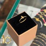 انگشتر طلای 18 عیار طرح پروانه برجسته کد 1WRL093 - تصویر 5
