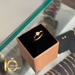 انگشتر طلای 18 عیار طرح قلب کد 1WRK012 - تصویر 3
