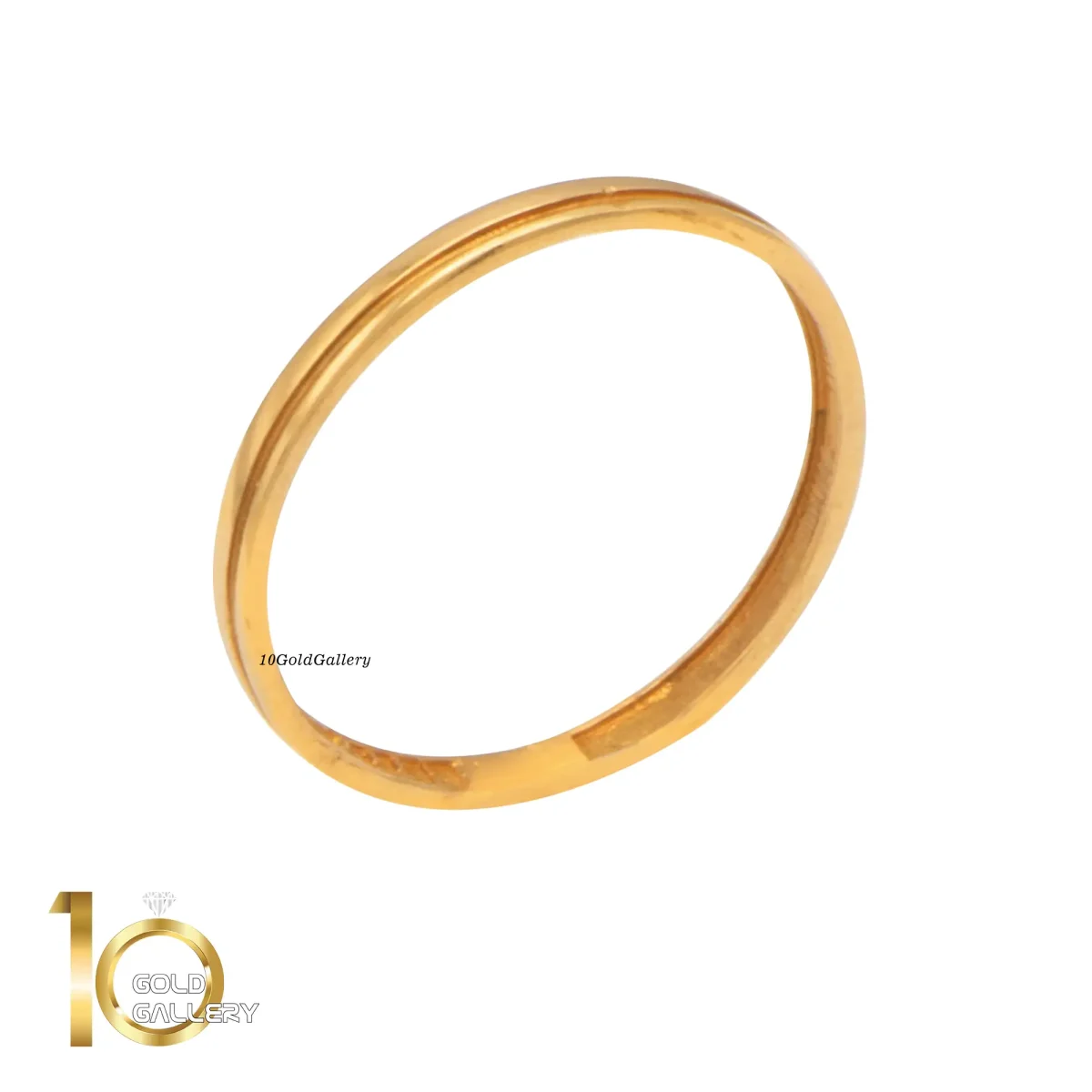 انگشتر طلای 18 عیار طرح حلقه دو خط کد 1WRL051 - تصویر 3