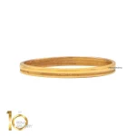 انگشتر طلای 18 عیار طرح حلقه دو خط کد 1WRL051 - تصویر 4