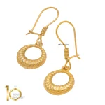 سرویس طلای 18 عیار طرح صدف کد 1WHC007 - تصویر 8