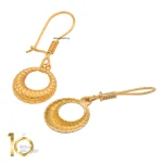 سرویس طلای 18 عیار طرح صدف کد 1WHC007 - تصویر 7