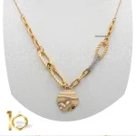 سرویس طلای 18 عیار طرح لاک بوتگا کد 1WHC010 - تصویر 2