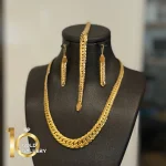 سرویس طلای 18 عیار کم اجرت طرح کارتیه حصیری کد 1WNE095